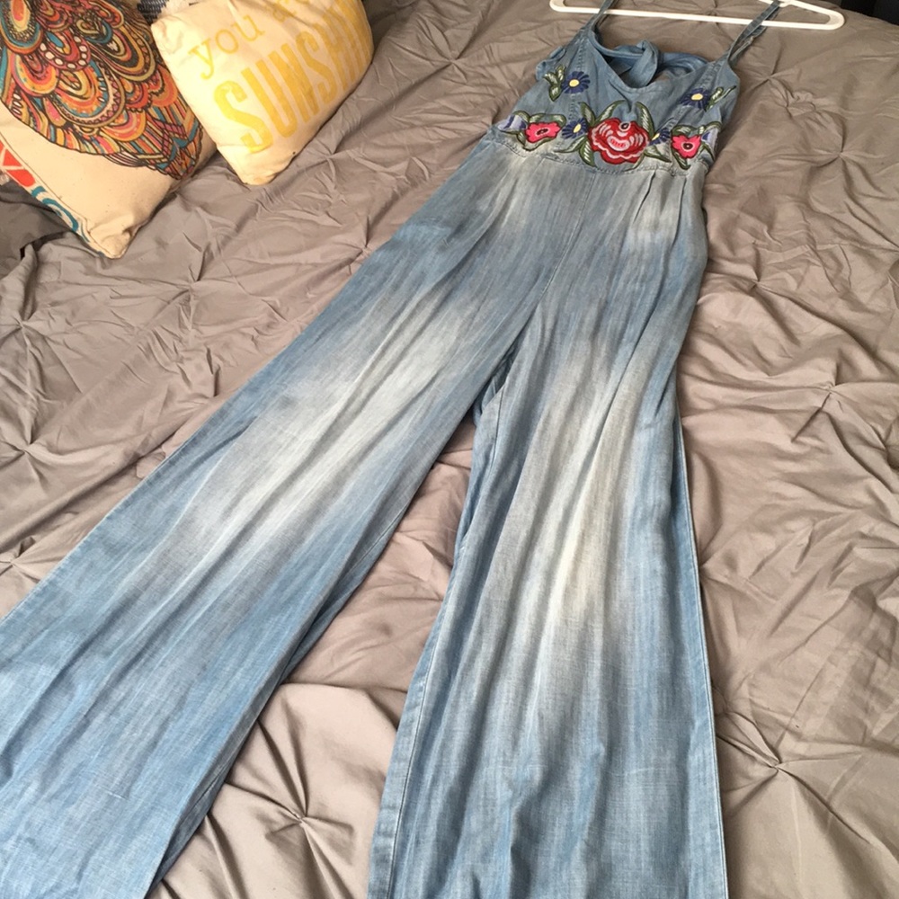 Judith March embroidered romper